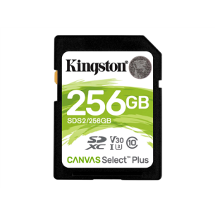 Kingston Canvas Select Plus - välkmälukaart - 256 GB - SDXC UHS-I | Kingston