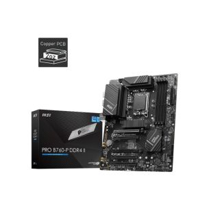 Põhiplaat | MSI | Intel B760 Express | LGA1700 | Mälu DDR4 | Mälupesad 4 | 5xPCI-Express 5.0 16x | 2xM.2 | 1xHDMI | 1xDisplayPort | 2xUSB 2.0 | 2xUSB 3.2 | 1xUSB-C | 1xOptiline S/PDIF | 1xRJ45 | 5xAudio port | PROB760-PDDR4II